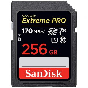 کارت حافظه SDXC سن دیسک مدل Extreme Pro V30 کلاس 10 استاندارد UHS-I U3 سرعت 170mbps ظرفیت 256 گیگابایت