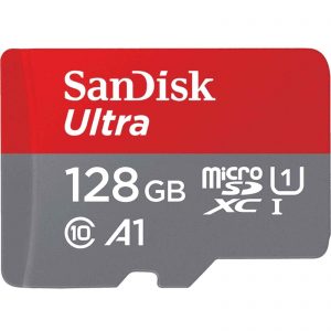 کارت حافظه‌ microSDHC سن دیسک مدل A1 کلاس 10 استاندارد UHS-I سرعت 100MBps ظرفیت 128 گیگابایت