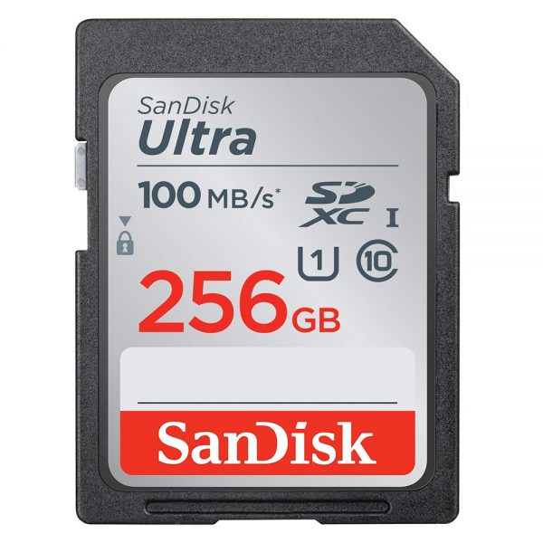 کارت حافظه SDXC سن دیسک مدل Ultra کلاس 10 استاندارد UHS-I U1 سرعت 100MBps ظرفیت 256 گیگابایت