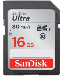 کارت حافظه SDHC سن دیسک مدل Ultra کلاس 10 استاندارد UHS-I U1 سرعت 533X 80MBps ظرفیت 16 گیگابایت