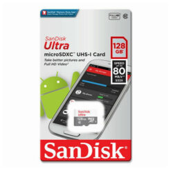 کارت حافظه microSDXC سن دیسک مدل Ultra کلاس 10 استاندارد UHS-I سرعت 100MBps ظرفیت 128 گیگابایت