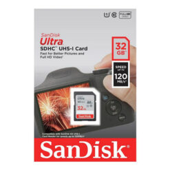 کارت حافظه SDHC سن دیسک مدل Ultra کلاس 10 استاندارد UHS-I U1 سرعت 120MBps ظرفیت 32 گیگابایت
